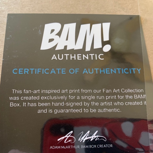 NWT. Autographed Fan Art of The Movie The Princess Bride. 14”x11” - Picture 4 of 4